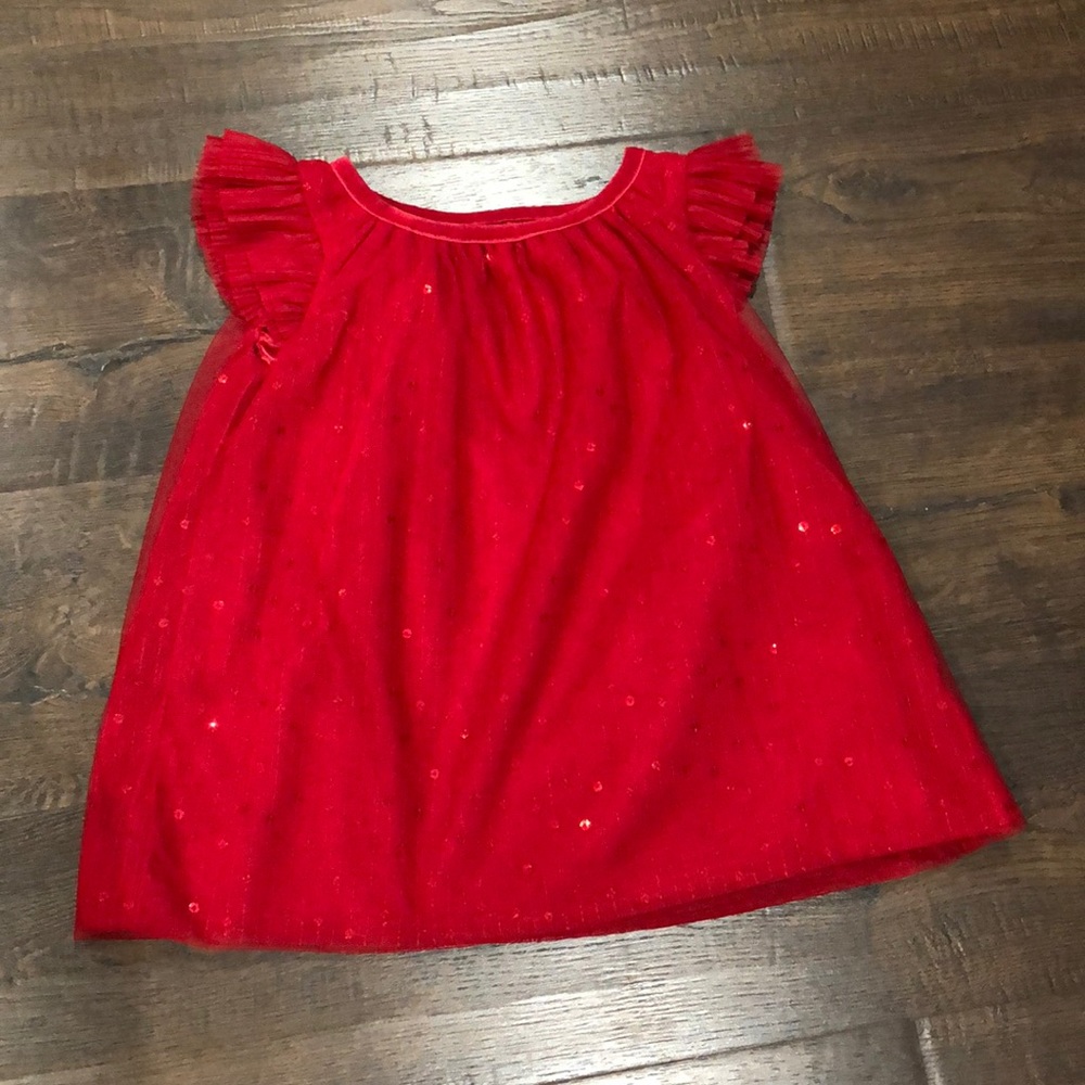 Cat and Jack Red Sequin Dress